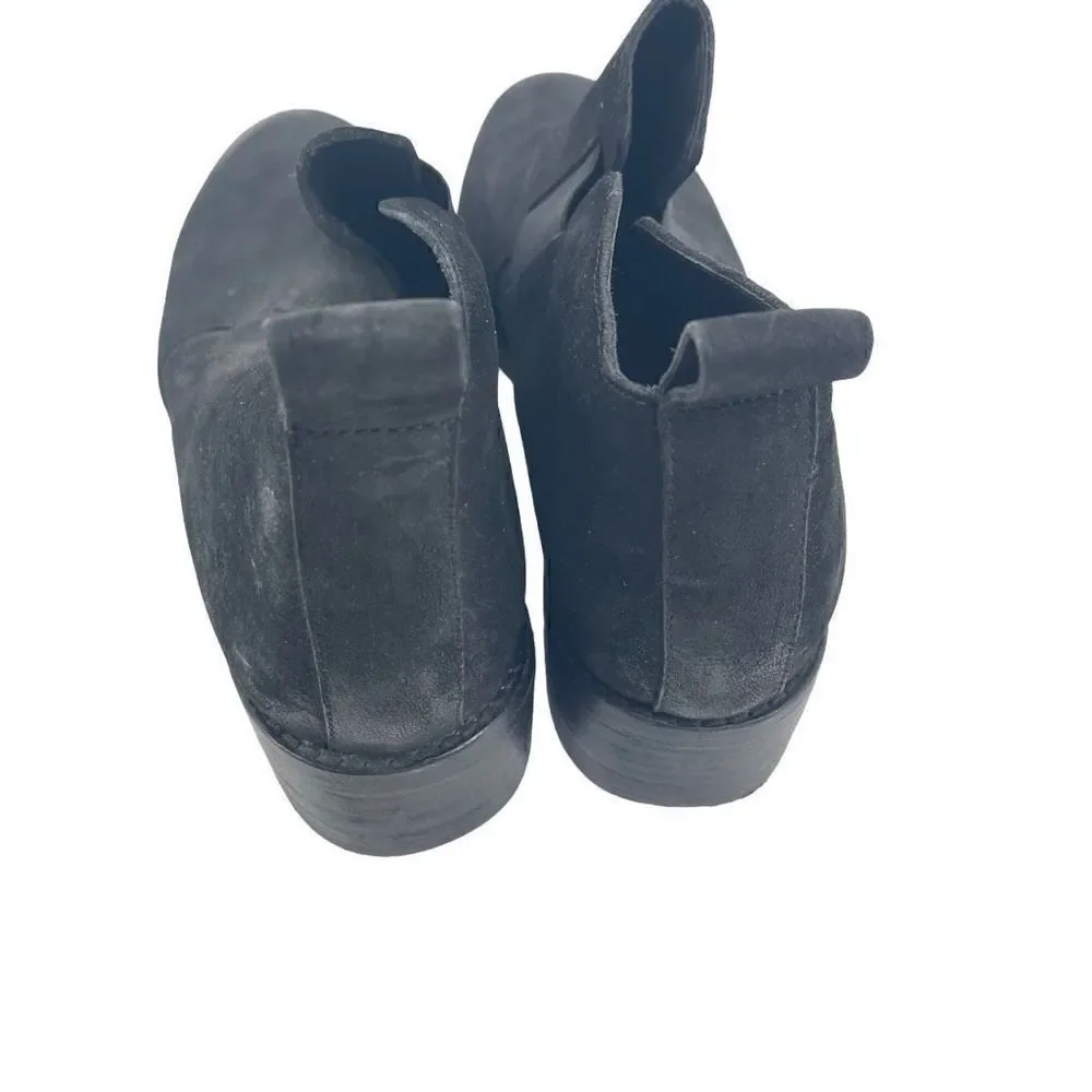 Eileen Fisher Vero Cuoio Women's Black Suede Leather Boots Size 9